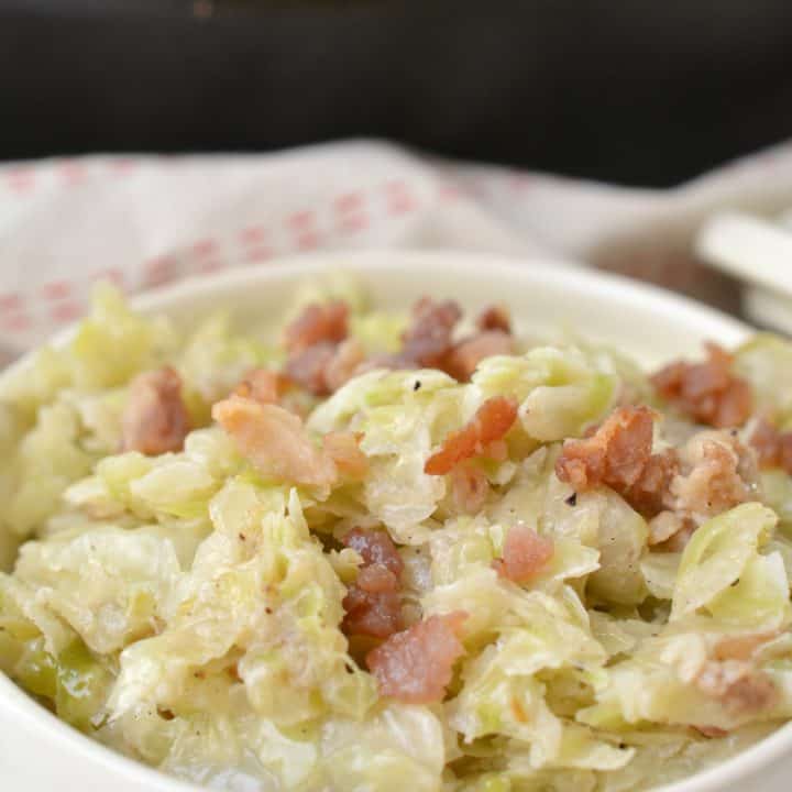 Keto Creamed Country Style Cabbage