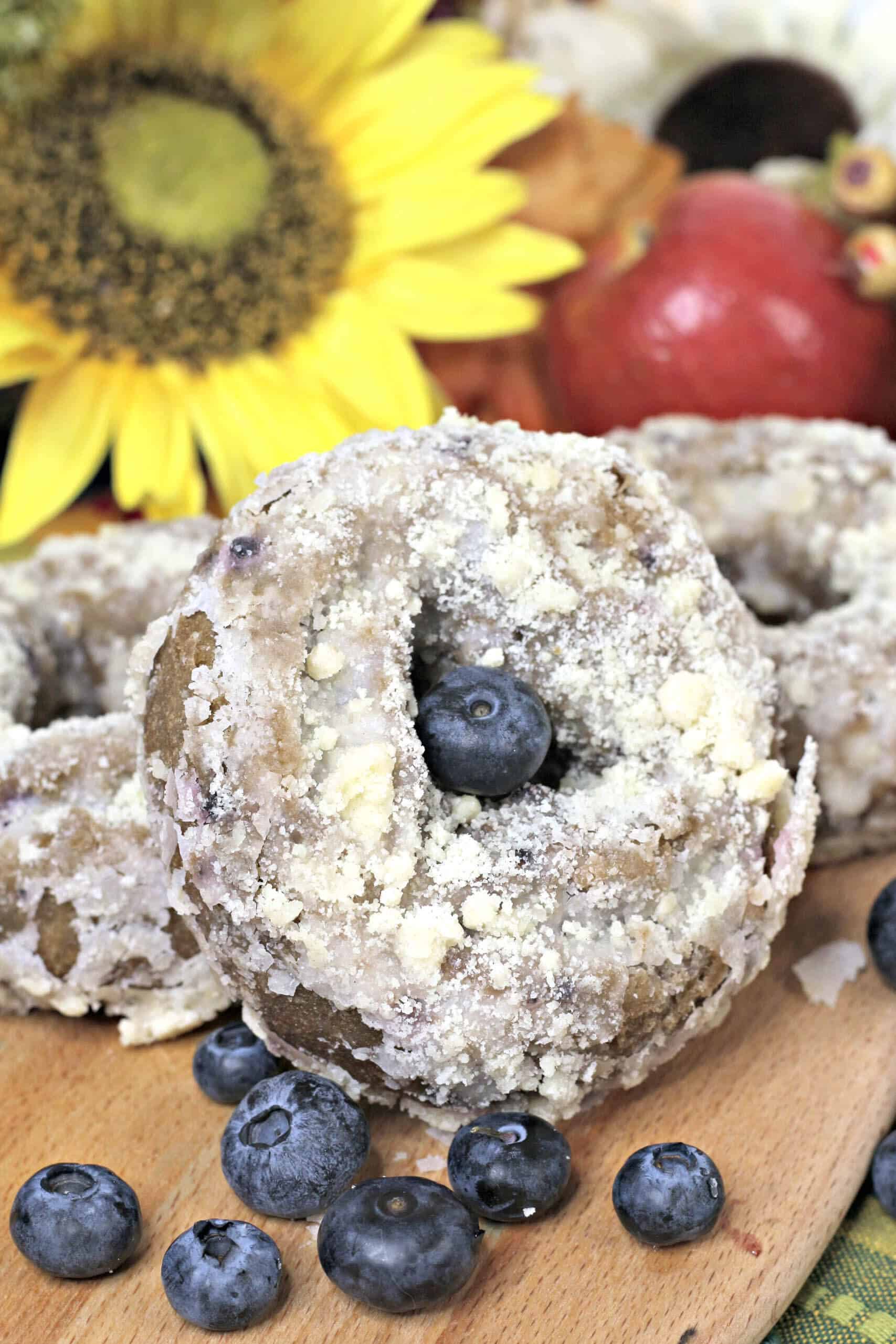 Apple Blueberry Donuts