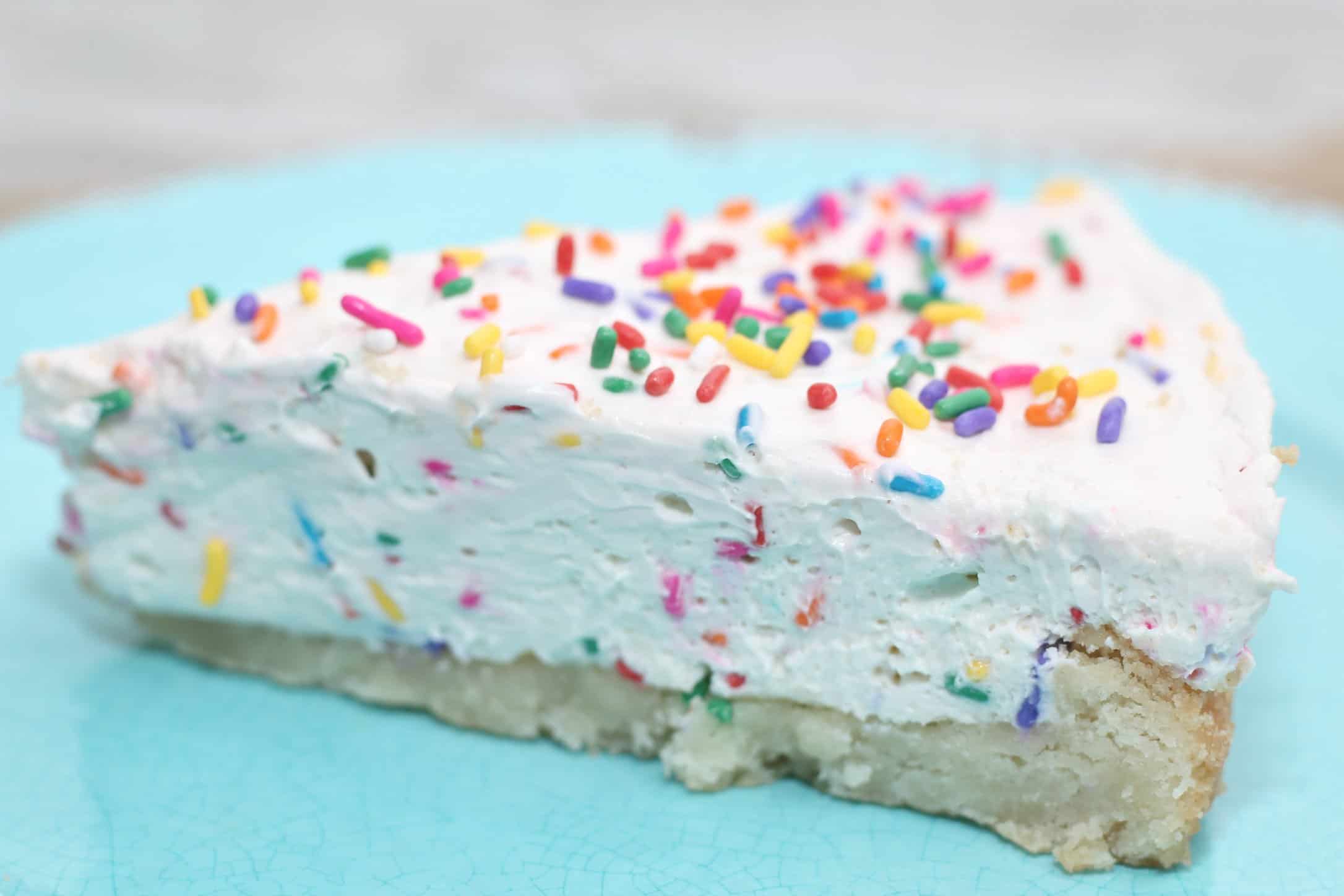 No-Bake Birthday Cake Cheesecake