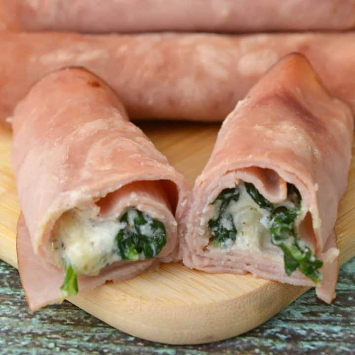 Ricotta and Spinach Baked Ham Rollups 