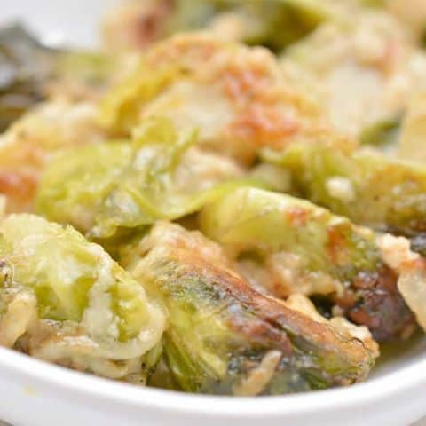 Cheesy Brussel Sprout Bake