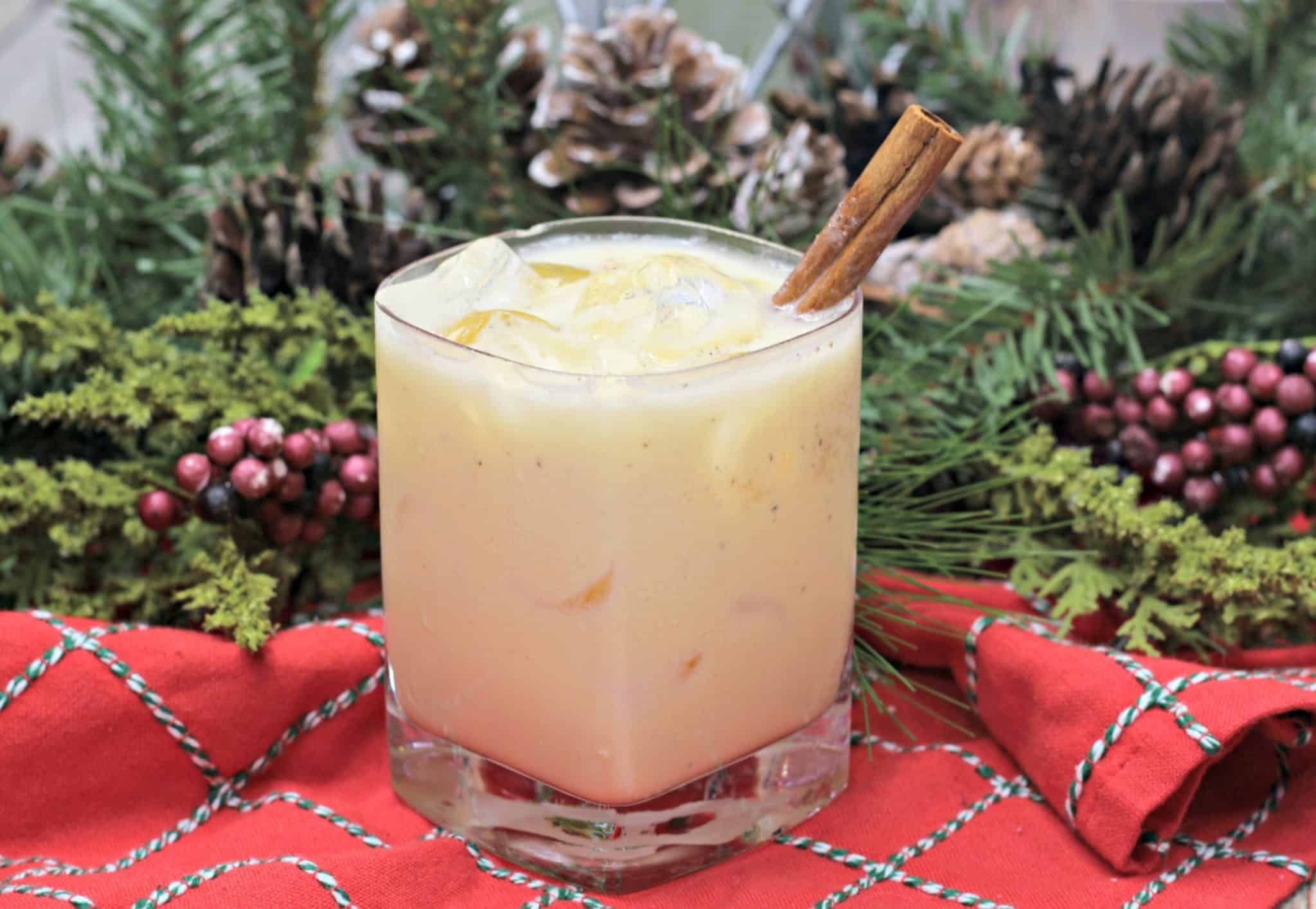 Amaretto Eggnog Cocktail CheekyKitchen