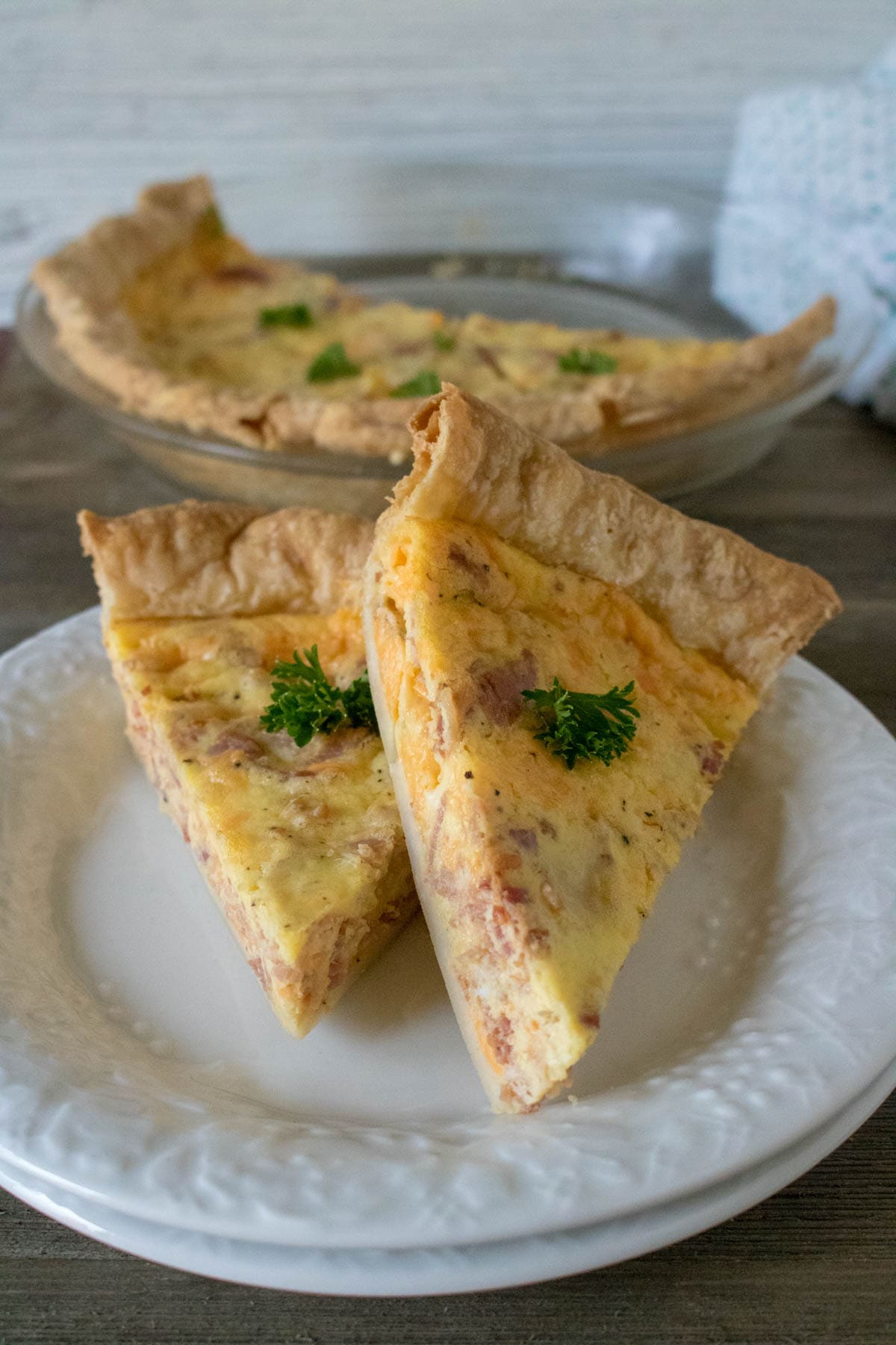 Bacon and Cheddar Quiche